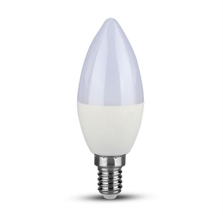 Lampă LED; alb cald; E14; 220/240VAC; 600lm; 7W; 200°; 3000K; SKU 111 V-TAC